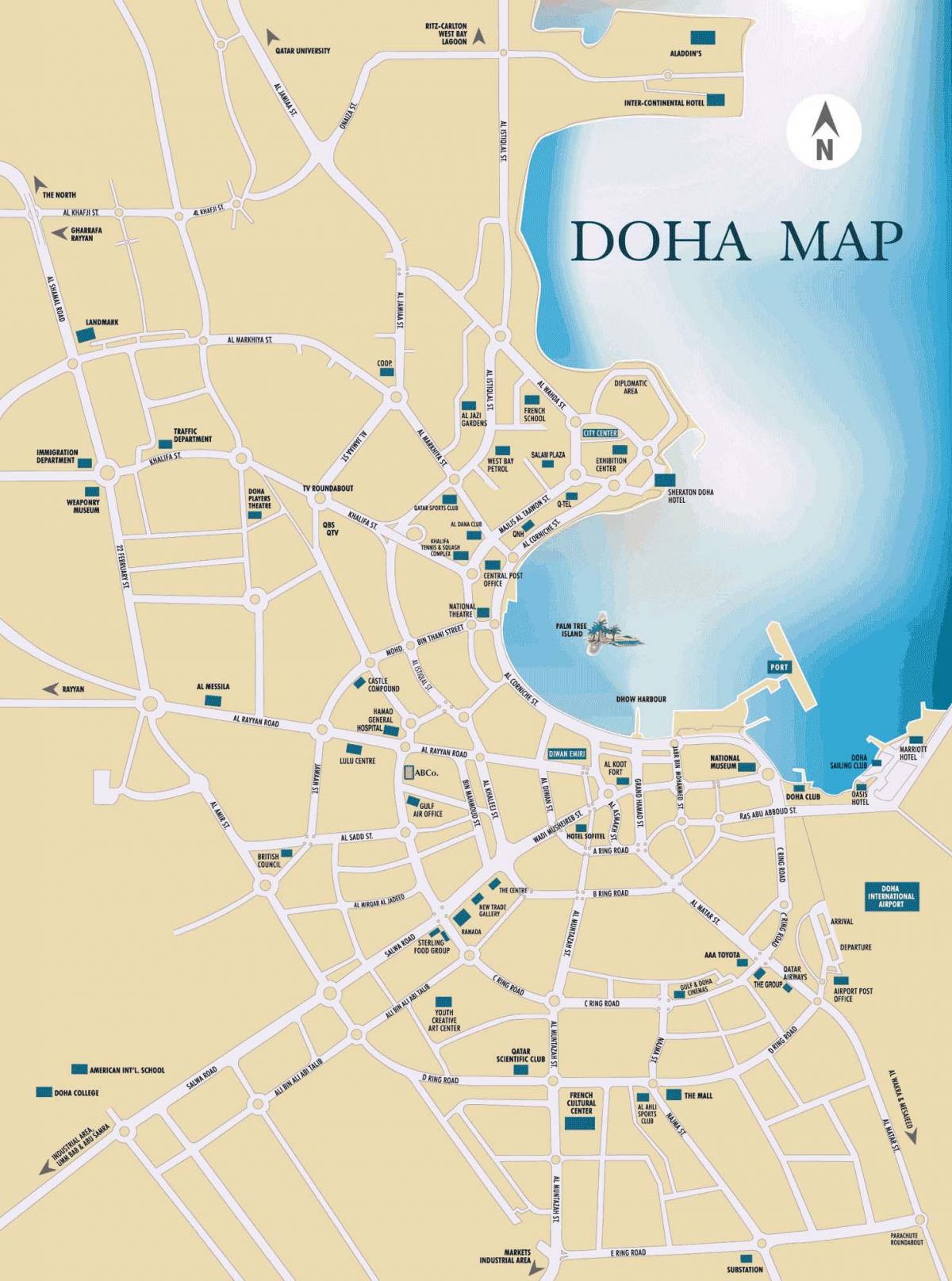 Mapa doha qatar