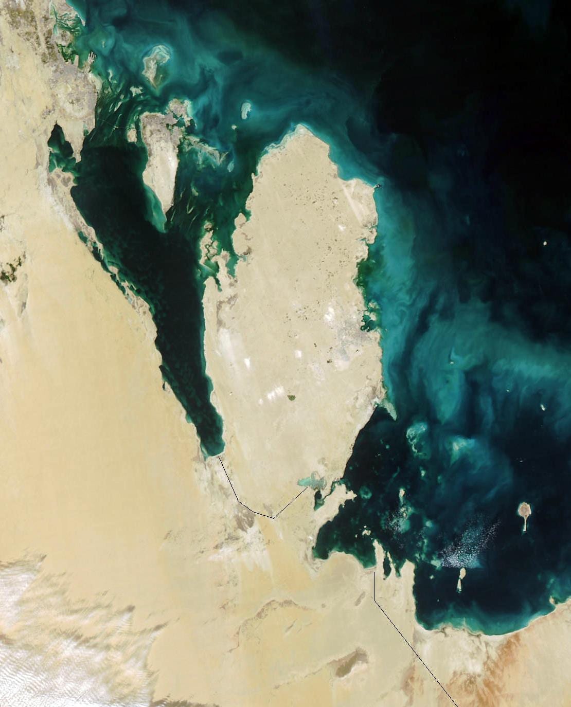 Mapa katar satelit 