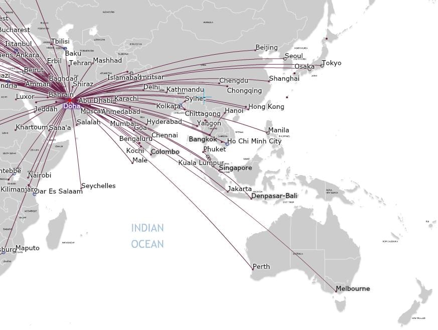 qatar airlines mapu