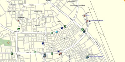Mapa doha qatar letiska