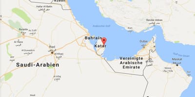 Mapa doha qatar na mape sveta