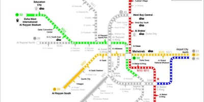 Katar metro mapu