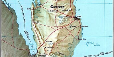 Mapa katar cesty 