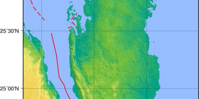 Mapa katar geografia