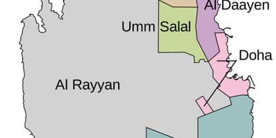 Mapa katar obce 